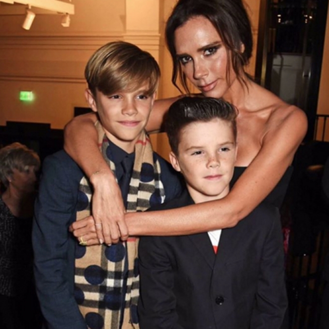 Nombres de hijos de famosos: Romeo y Cruz Beckham