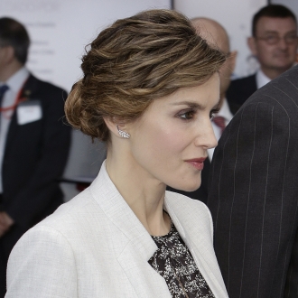 El moño más elegante de Letizia para una comunión