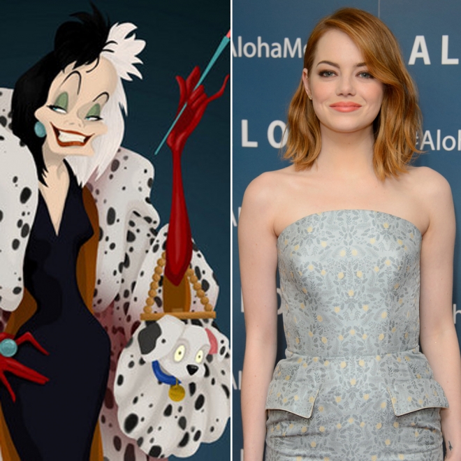 Personajes Disney: Emma Stone es Cruella de Vil