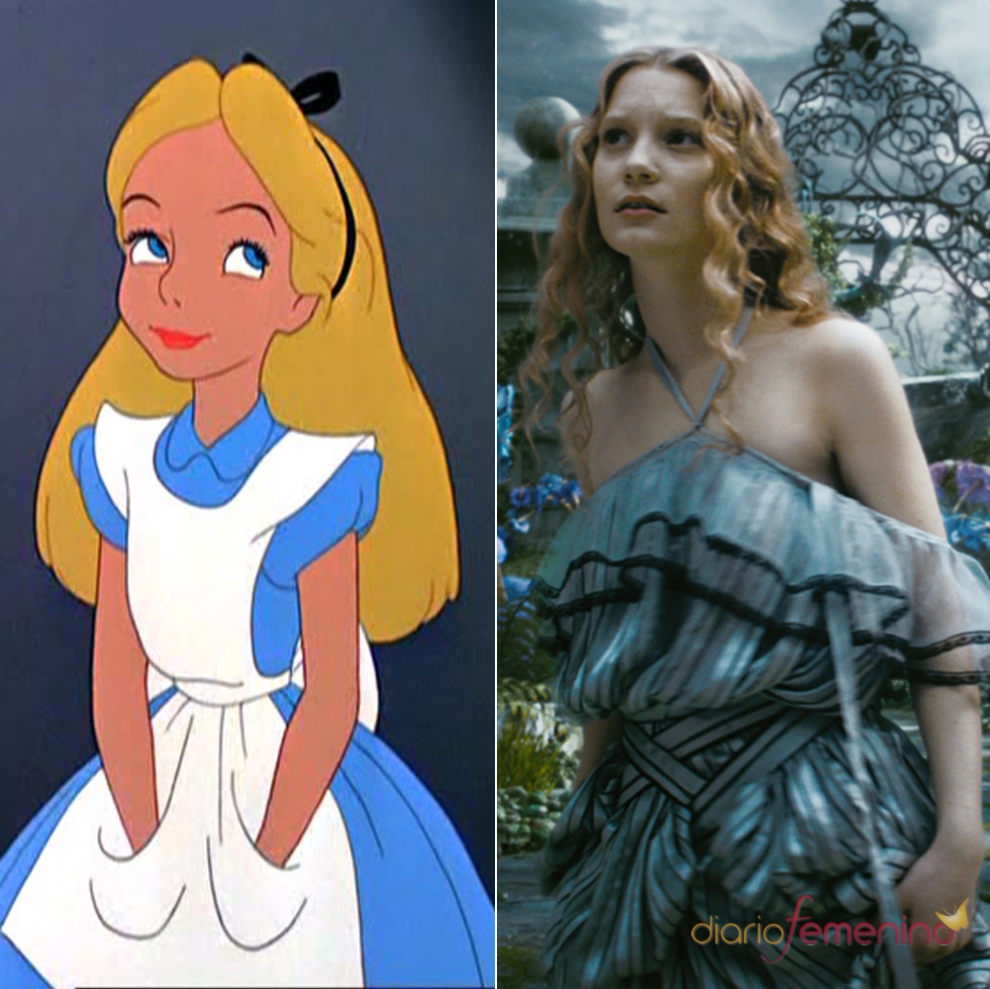 Personajes Disney: Mia Wasikowska es Alicia en el país de las maravillas