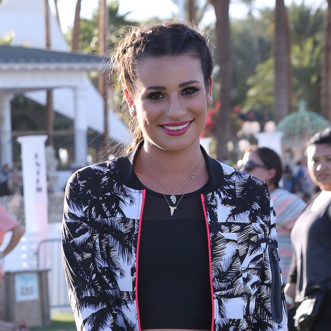 Las boxer braids de Lea Michele