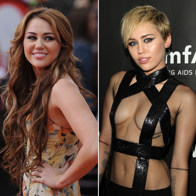 Cambios de looks de famosas: Miley Cyrus, adiós a la chica Disney