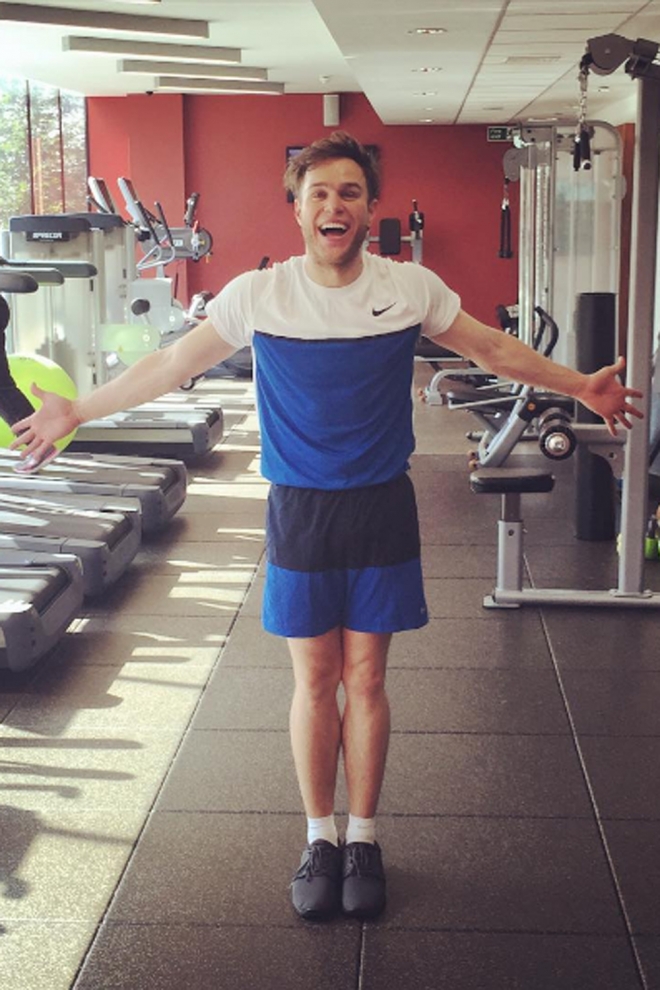 Olly Murs, a tope en el gym