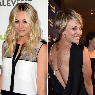 Cambios de looks de famosas: Kaley Cuoco, mejor corto