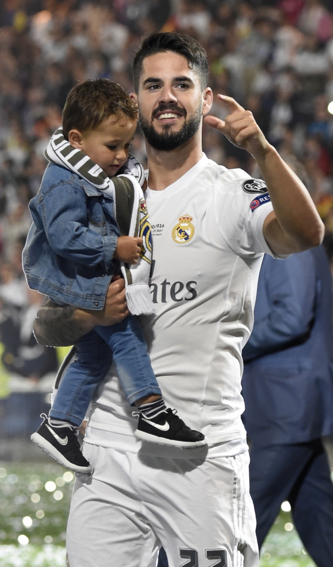 Hijos del Real Madrid: Isco y su pequeño