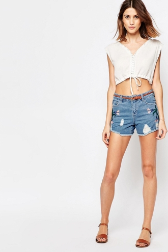 Shorts vaqueros de ASOS, el look más bohemio
