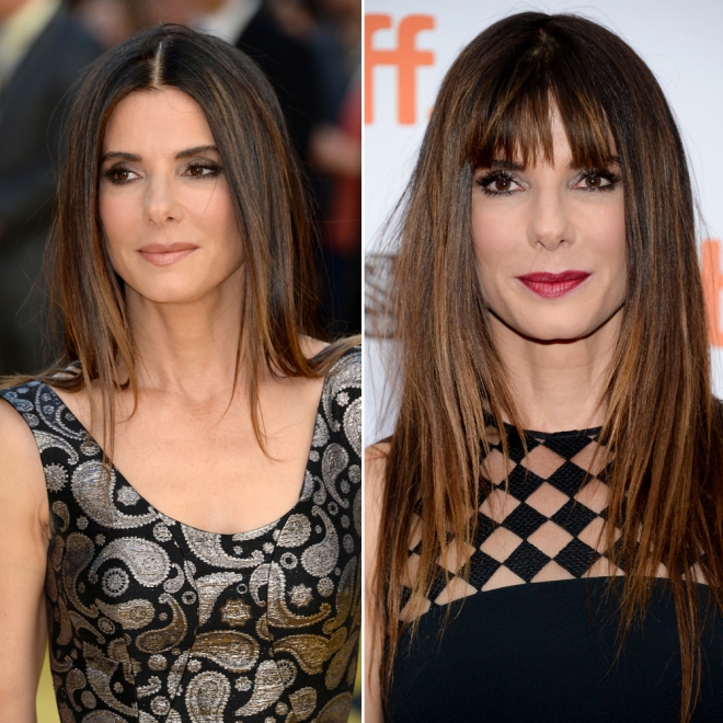 Famosas, ¿con o sin flequillo? : Sandra Bullock