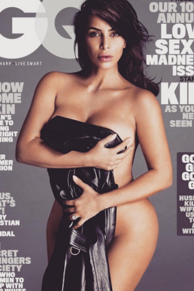 Kim Kardashian se desnuda en la portada de GQ