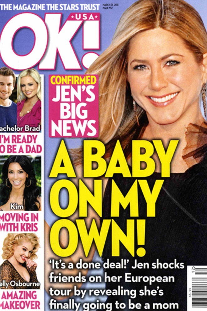 Porque Jennifer Aniston siempre es un buen reclamo embarazada
