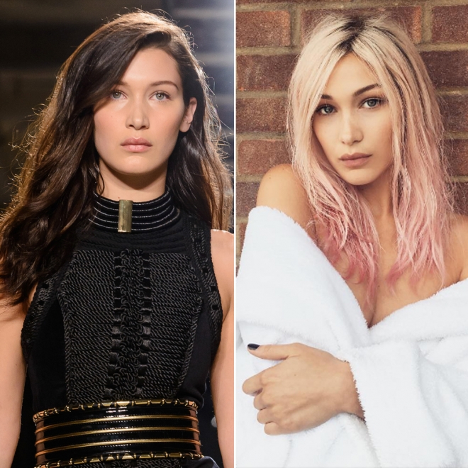 Cambios de looks de famosas: Bella Hadid, adiós al castaño