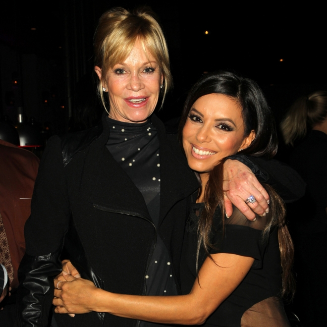 Famosas que no sabías que son amigas: Eva Longoria y Melanie Griffith