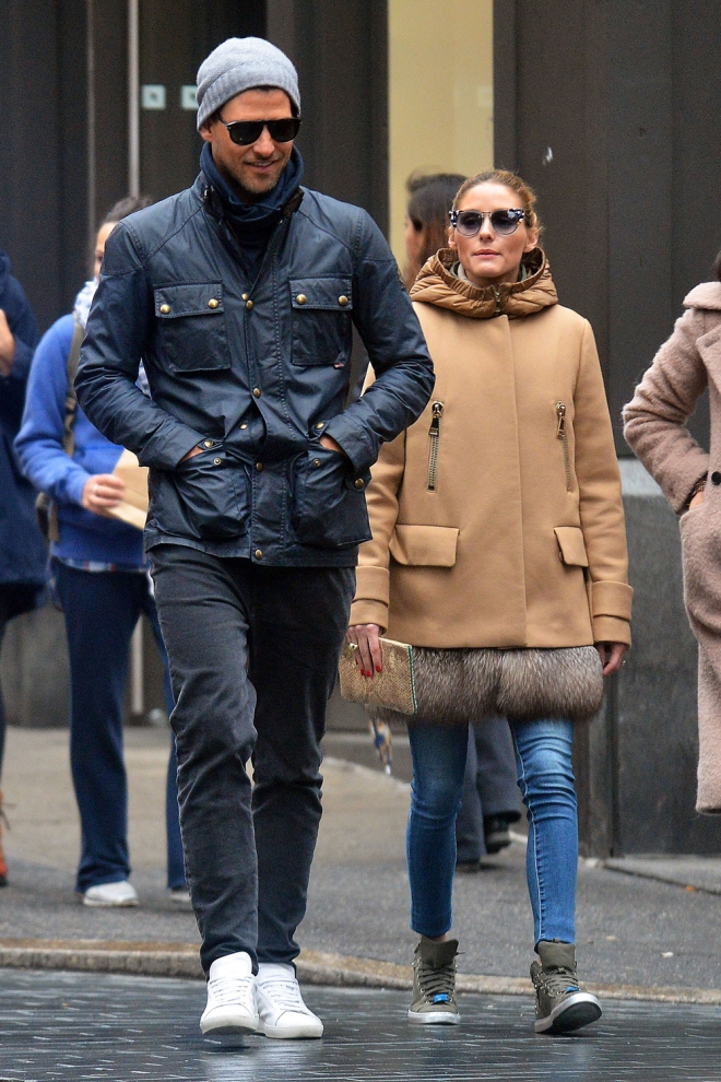 Conjuntados hasta en invierno: Olivia Palermo y Johannes Huebl