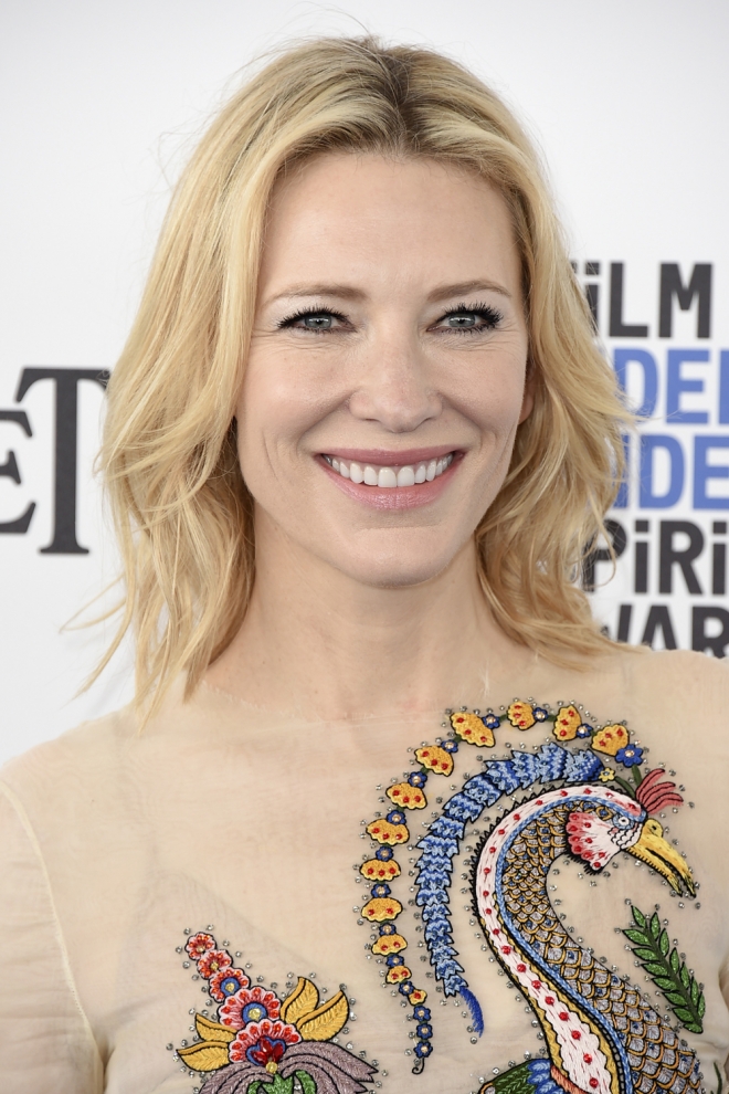Maquillaje de ojos azules de famosas: Cate Blanchett
