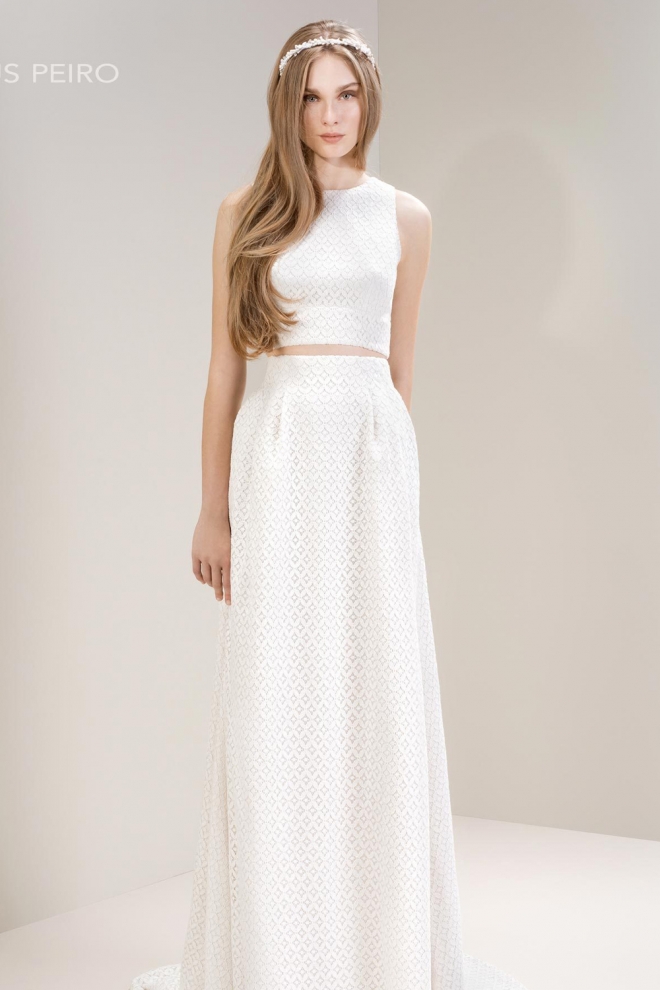 Un vestido de novia sencillo de Jesús Peiró, una opción para Dulceida