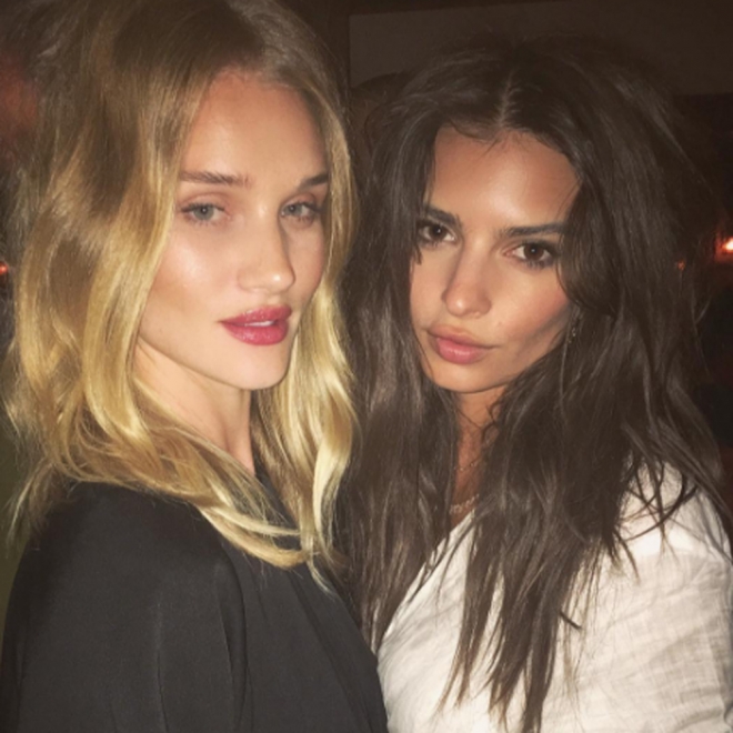 Emily Ratajkowski y Rosie Huntington, amigas y famosas