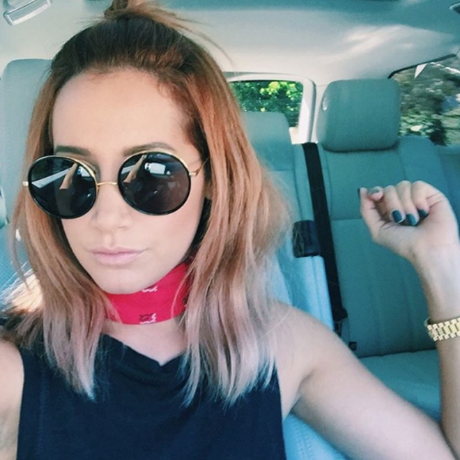 Ashley Tisdale enamorada del 'Half-up bun'