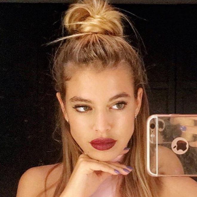 Jessica Goicoechea sabe lucir el peinado como ninguna