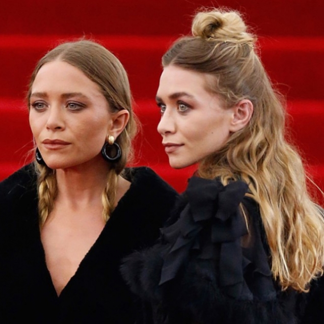 Las Olsen, embajadoras del 'Half-up bun'