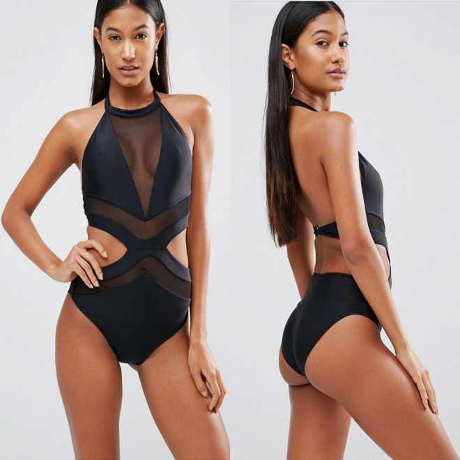 Trikini con paneles de Jaded London