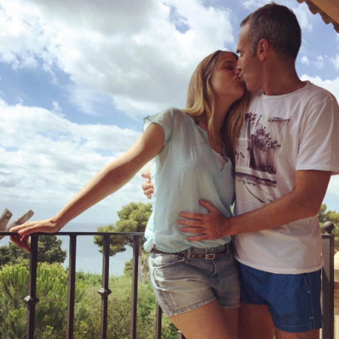 Famosos papás en 2016: Martina Klein y Alex Corretja