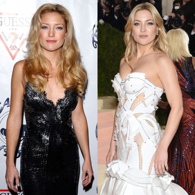 Famosos que no envejecen: Kate Hudson, antes y después igual