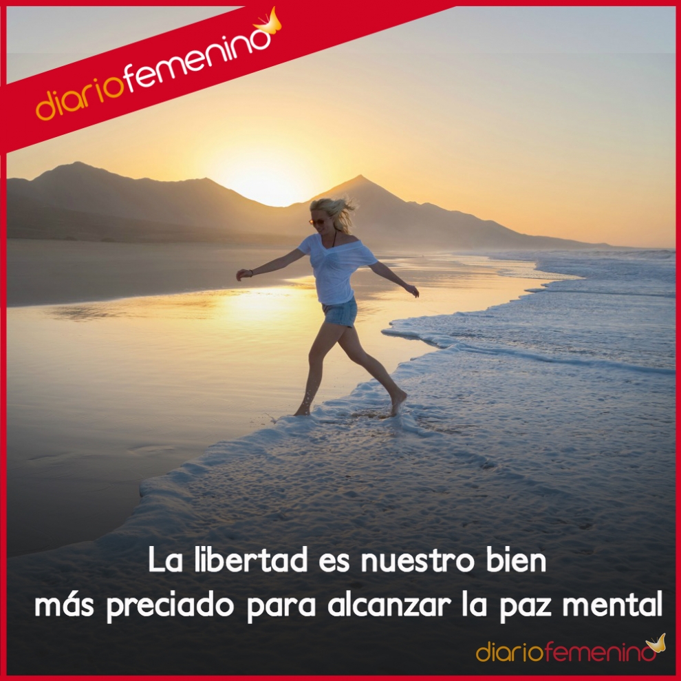 Frases sobre la libertad aporta paz mental