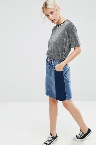 Una mini falda ideal vaquera de ASOS para este otoño