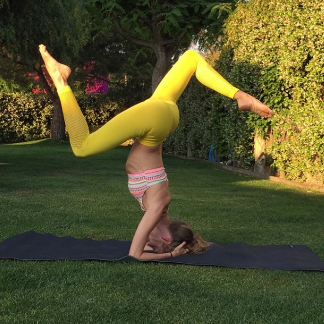 Vanesa Lorenzo, yoga al aire libre