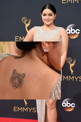 Tatuajes en la espalda: el tigre de Ariel Winter