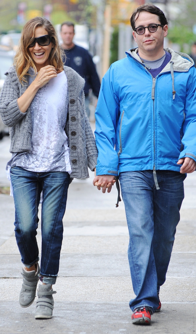 Sarah Jessica Parker y Matthew Broderick, todo risas