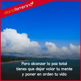 Frases de amor sobre la paz: la tranquilidad de poner en orden la vida