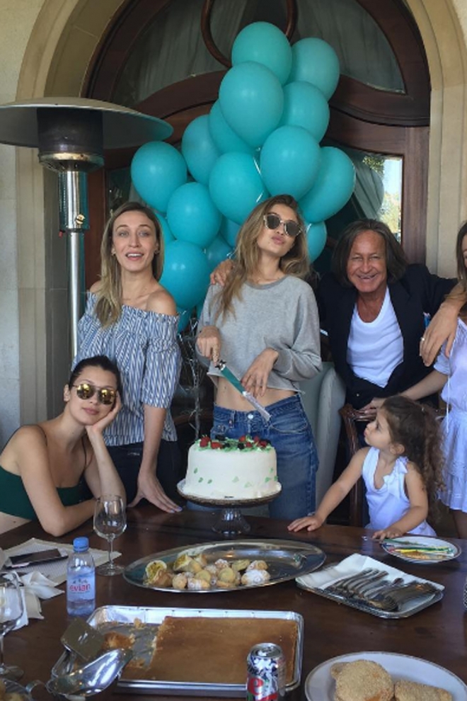 Todas las hijas de Mohamed Hadid en el cumpleaños de Gigi