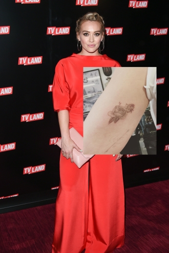 Tatuajes en el brazo: Las rosas de Hilary Duff