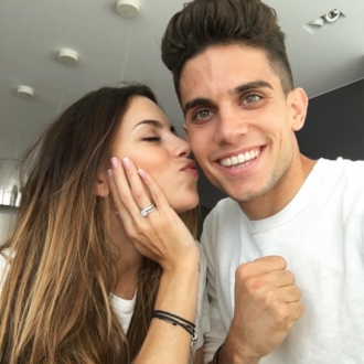 Anillos de compromiso: el amor de Melissa Jiménez y Marc Bartra