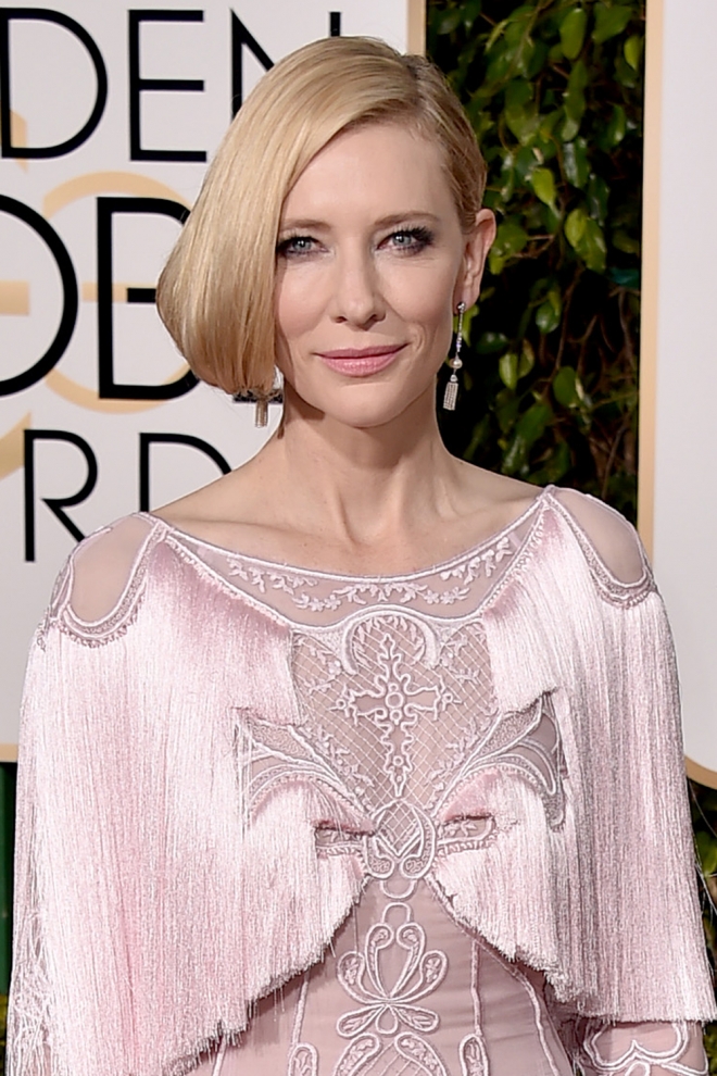 Famosas con falso bob: Cate Blanchett, radiante