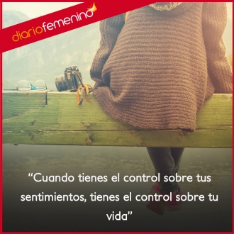 Frases sobre sentimientos: sientes el control de...