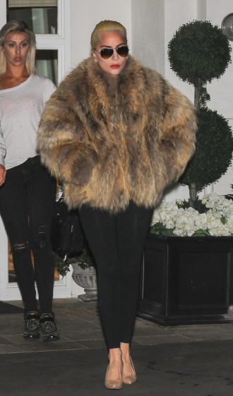 Lady Gaga, ¡ni pizca de frío!