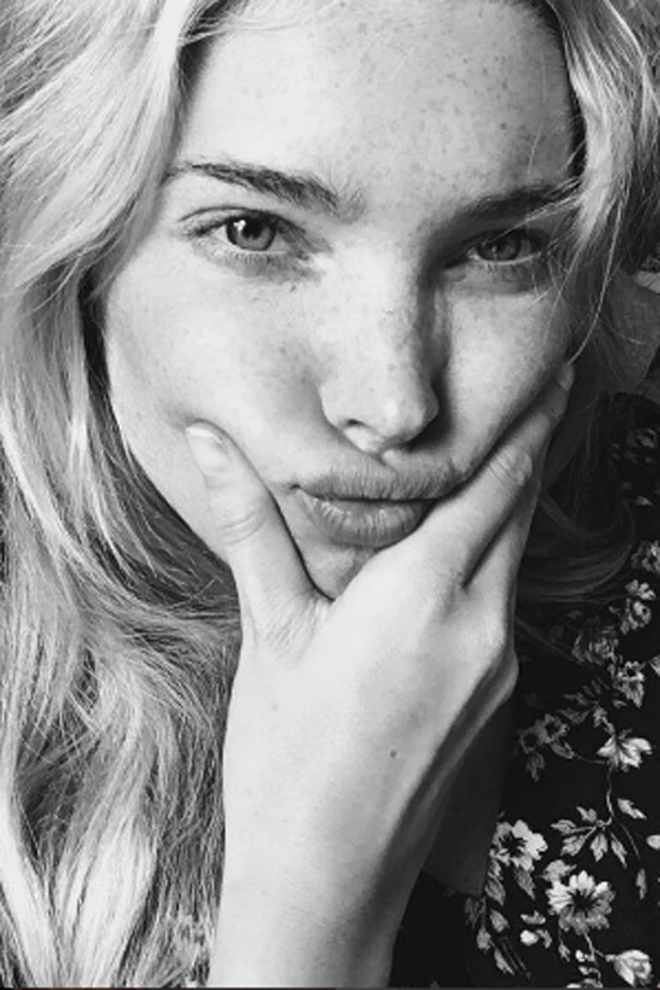 Famosas sin maquillar: Elsa Hosk, no make up