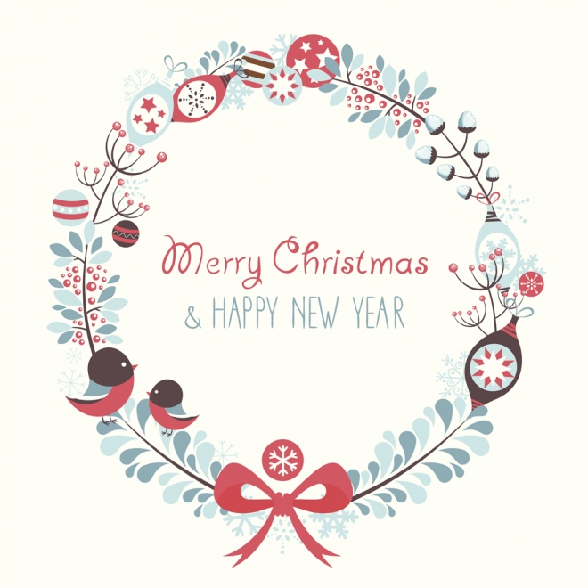 Feliz Navidad y próspero año nuevo con tarjetas navideñas