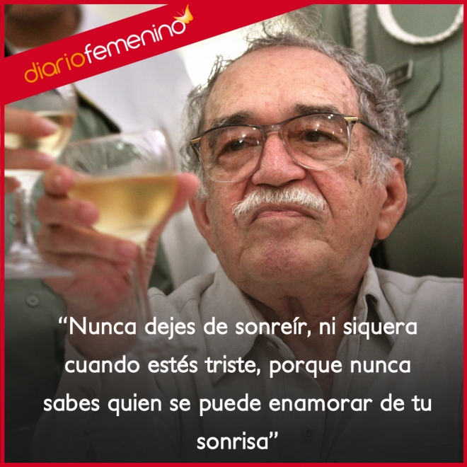 Frases de Gabriel García Márquez: no dejes de sonreír...