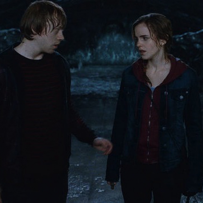 Besos en rodajes: Emma Watson y Rupert Grint