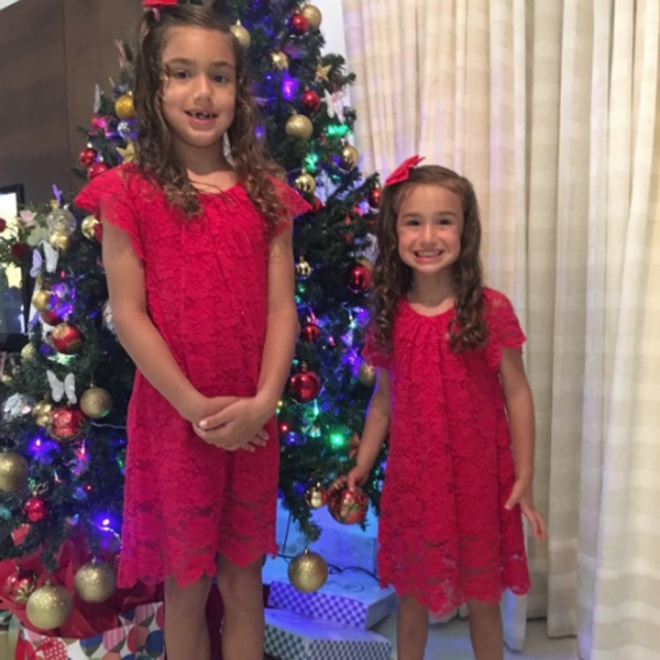 Las hijas de Adriana Lima en Navidad