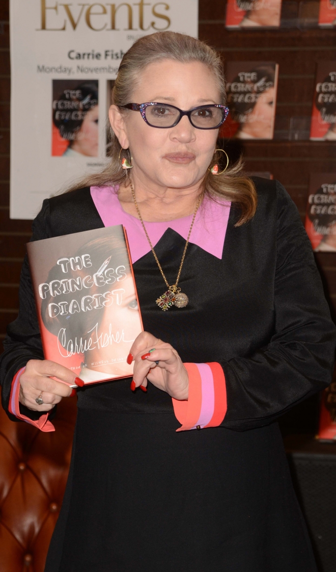 Famosas con libro The princess diarist de Carrie Fisher
