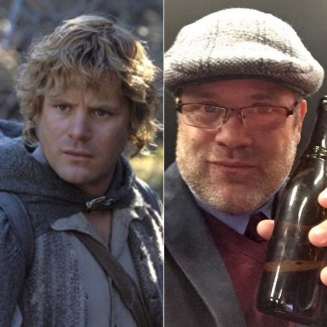 Cambio La comunidad del anillo: Samsagaz y Sean Astin