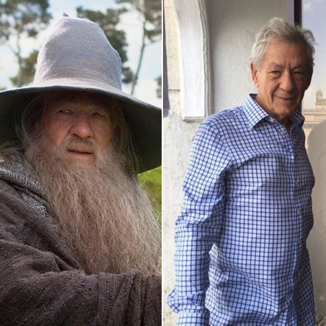 Cambio La comunidad del anillo: Gandalf y Ian McKellen