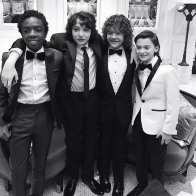 Los chicos de Stranger Things, antes de los Globos de Oro