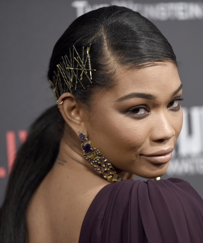 Peinados de los Globos de Oro 2017: Chanel Iman