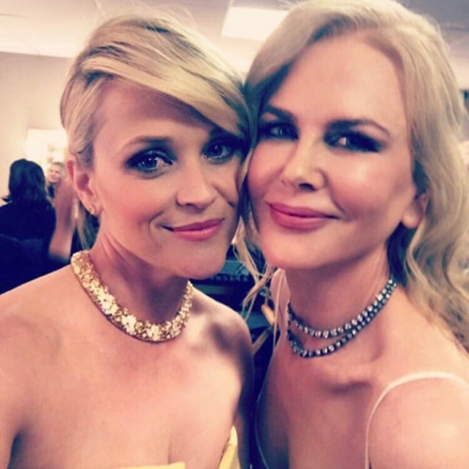 El selfie de Reese Witherspoon y Nicole Kidman en los Globos de Oro