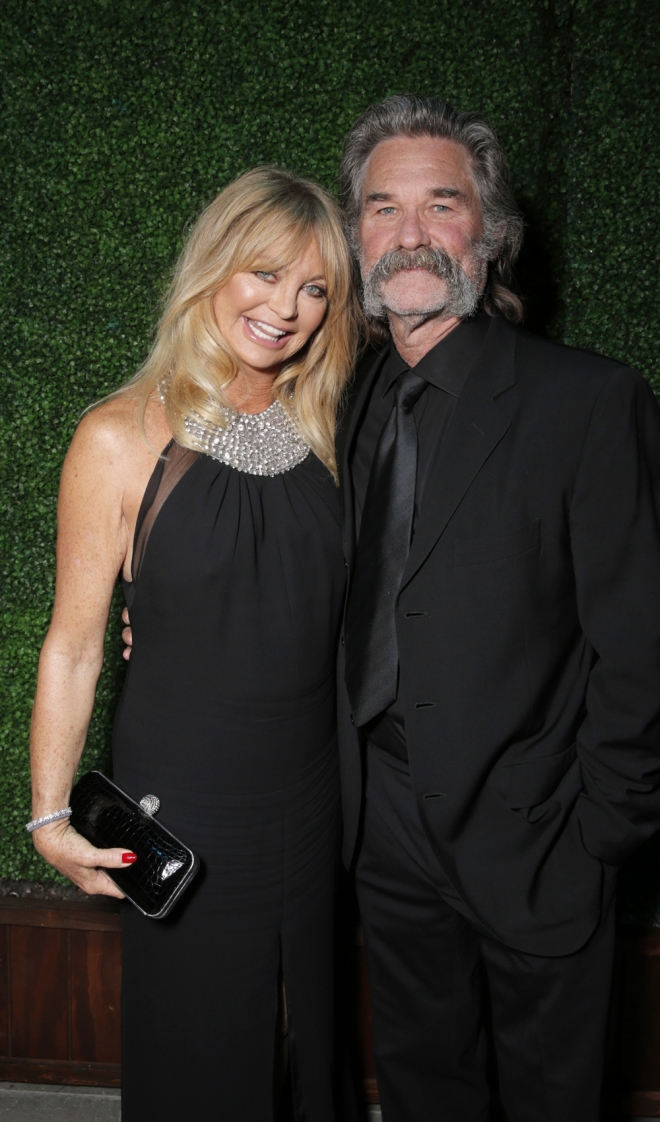 Así posan Kurt Russell y su pareja Goldie Hawn