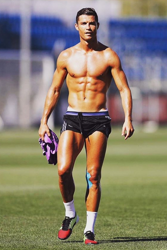 Cristiano Ronaldo, orgulloso de su cuerpo